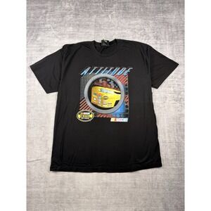Vintage Nascar Shirt Mens XL Black Y2K Nextel Cup Series Attitude Racing